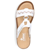 Rieker Damen Pantolette wei&szlig;