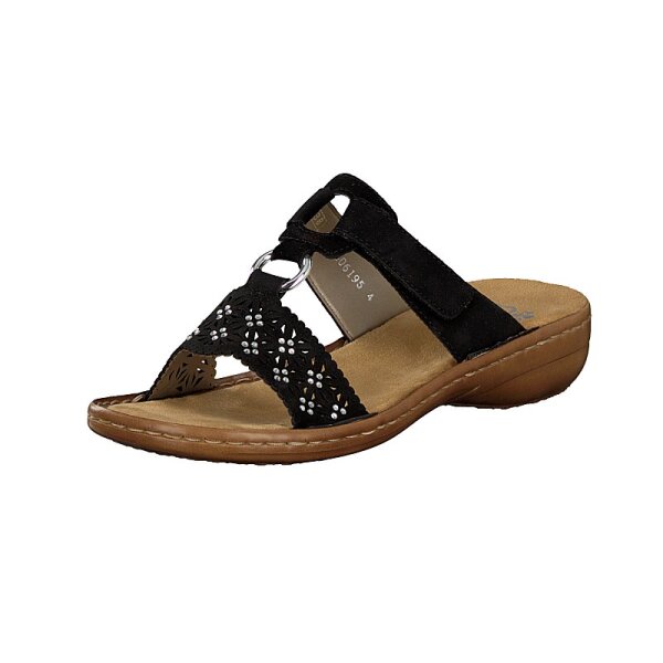 Rieker Damen Pantolette schwarz
