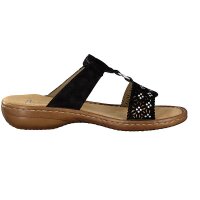 Rieker Damen Pantolette schwarz