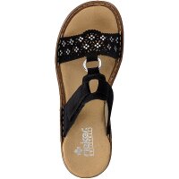 Rieker Damen Pantolette schwarz