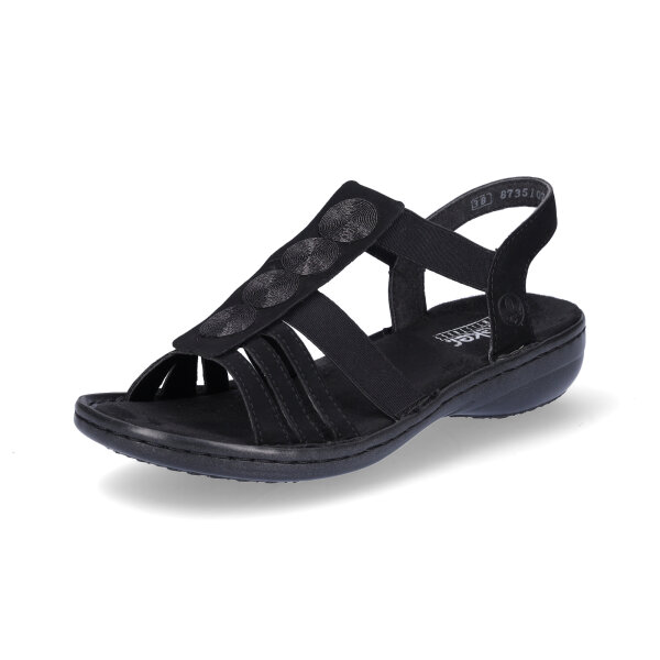 Rieker Damen Sandale schwarz