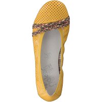 Rieker Damen Ballerina gelb