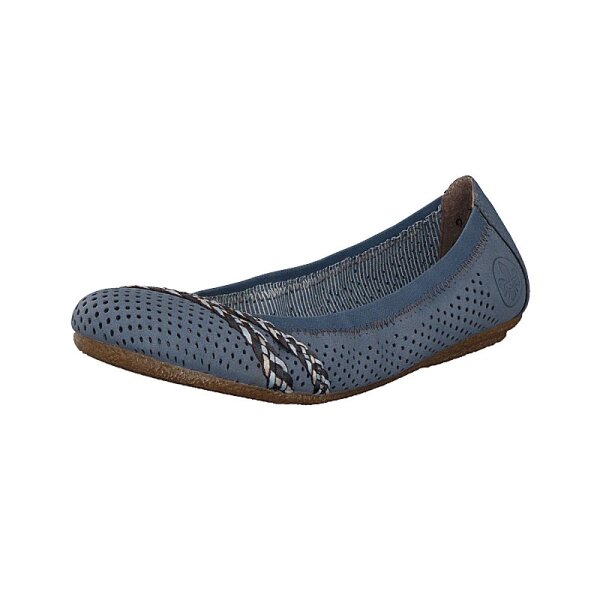 Rieker Damen Ballerina blau