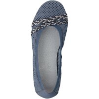 Rieker Damen Ballerina blau