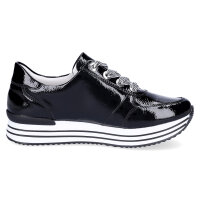 Remonte Damen Plateau Sneaker schwarz Lack