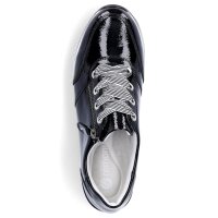 Remonte Damen Plateau Sneaker schwarz Lack