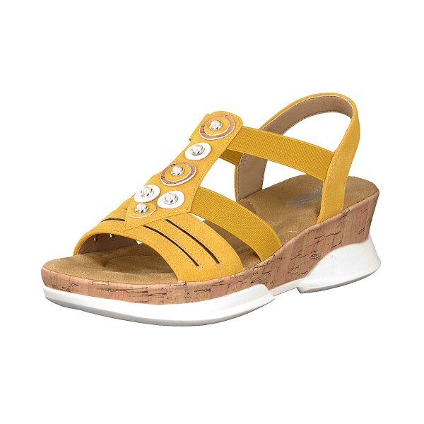 Rieker Damen Sandalette gelb