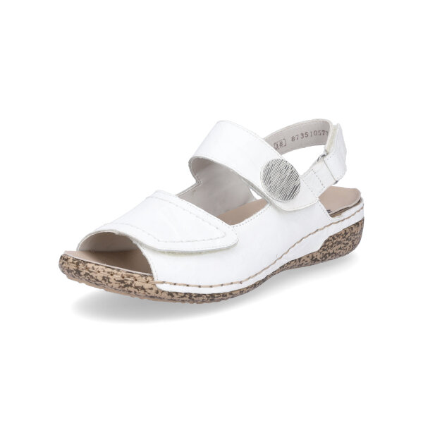 Rieker Damen Sandale wei&szlig;