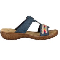 Rieker Damen Pantolette blau