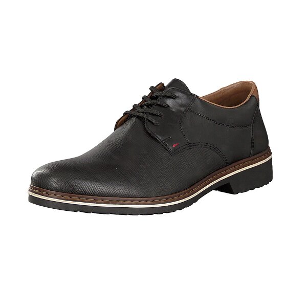 Rieker Herren Schn&uuml;rschuh schwarz