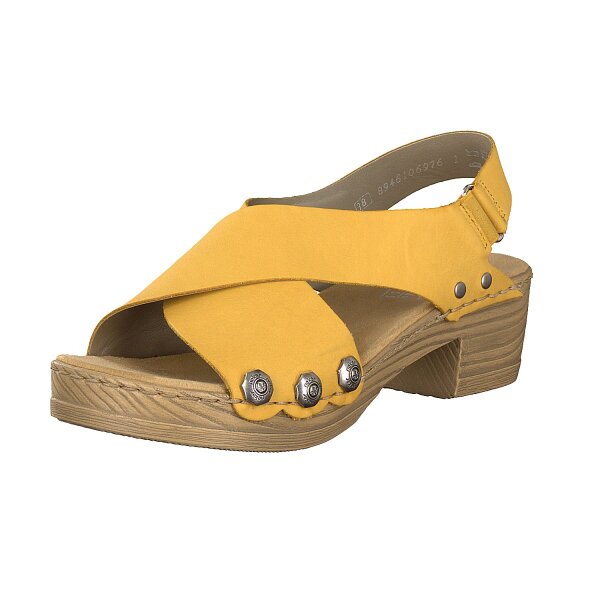 Rieker Damen Sandalette gelb
