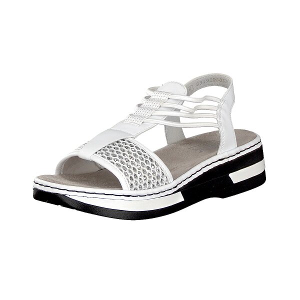 Rieker Damen Sandale wei&szlig;