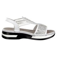 Rieker Damen Sandale wei&szlig;