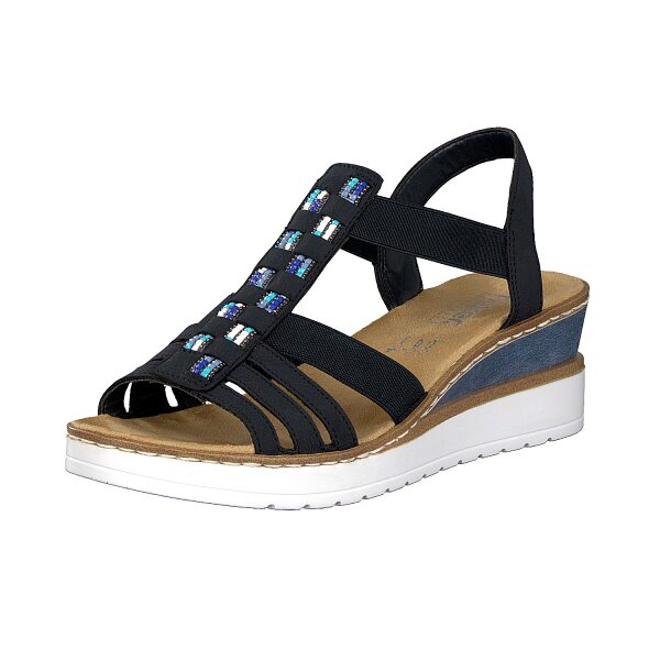 Rieker Damen Sandale blau