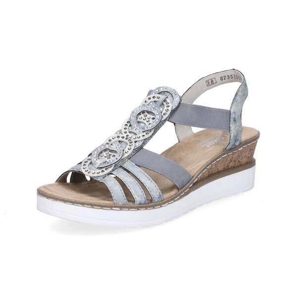 Rieker Damen Sandalette blau