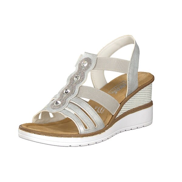 Rieker Damen Sandalette silber