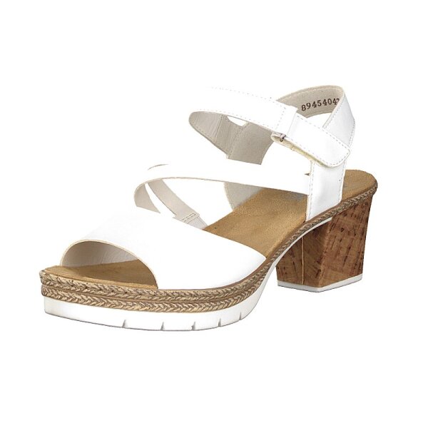 Rieker Damen Sandalette wei&szlig;