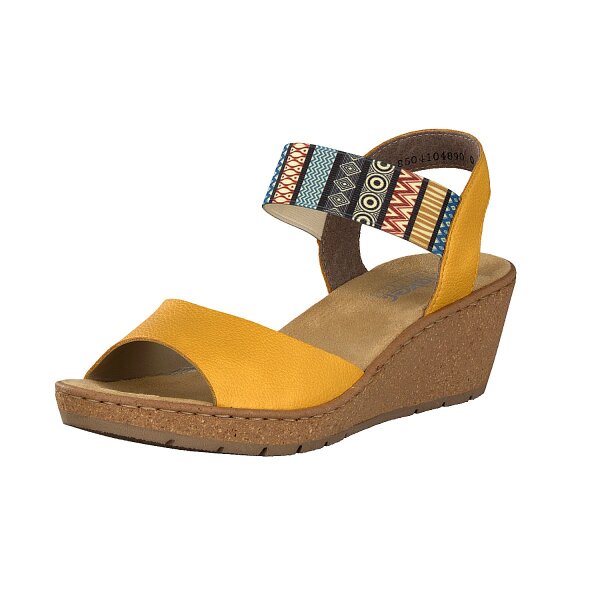 Rieker Damen Sandalette gelb