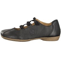 Rieker Damen Slipper schwarz