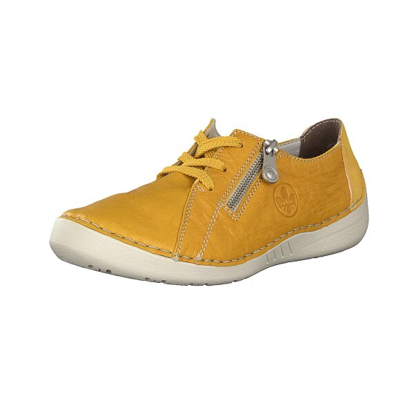 Rieker Damen Schn&uuml;rschuh gelb