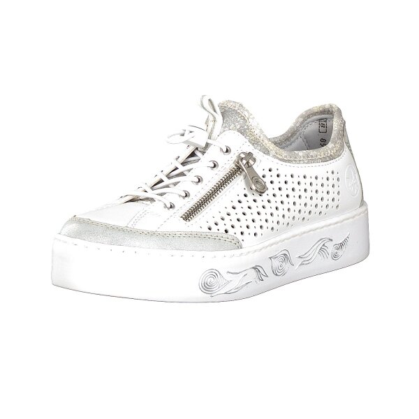 Rieker Damen Sneaker wei&szlig;
