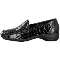 Rieker Damen Slipper schwarz