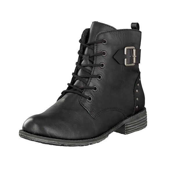 Rieker Damen Schn&uuml;rboot schwarz