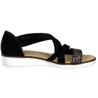 Rieker Damen Sandale schwarz
