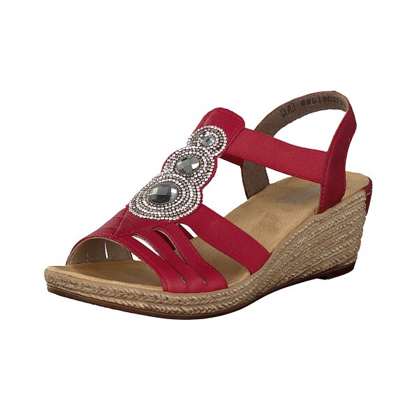 Rieker Damen Sandale rot