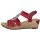 Rieker Damen Sandale rot