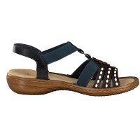 Rieker Damen Sandale blau