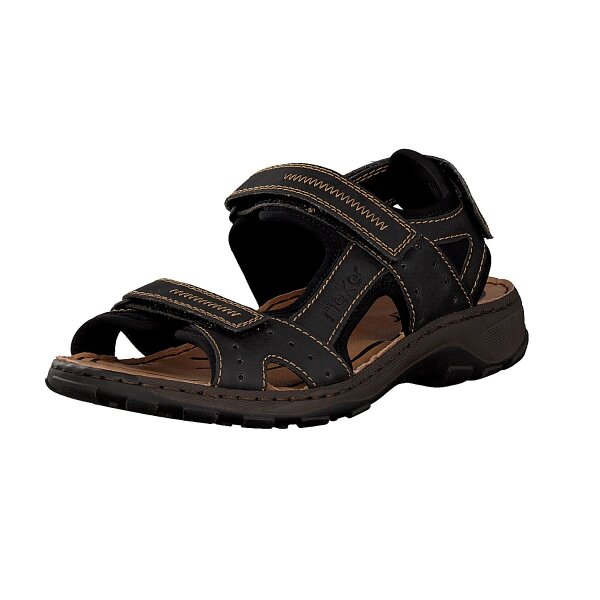 Rieker Herren Sandale schwarz