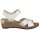Rieker Damen Sandalette wei&szlig;
