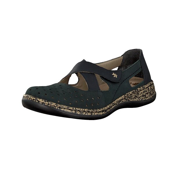 Rieker Damen Slipper blau