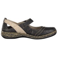 Rieker Damen Slipper schwarz