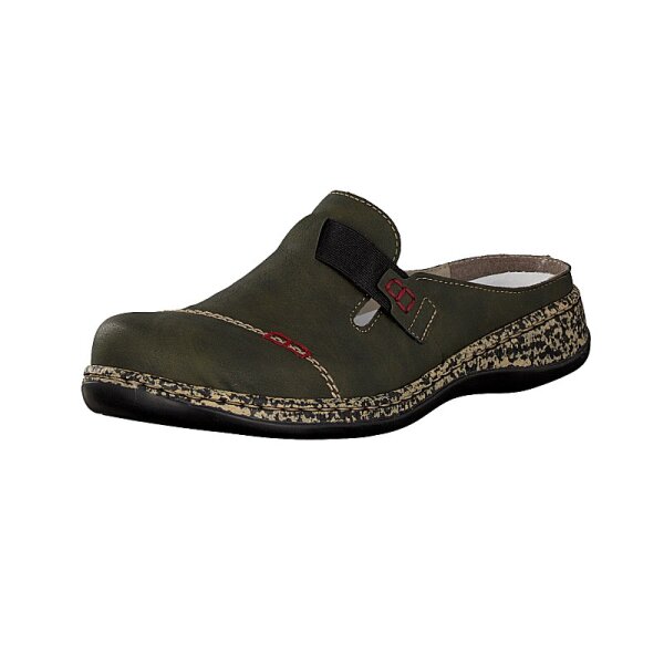 Rieker Damen Pantolette gr&uuml;n