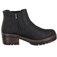 Rieker Damen Boot schwarz