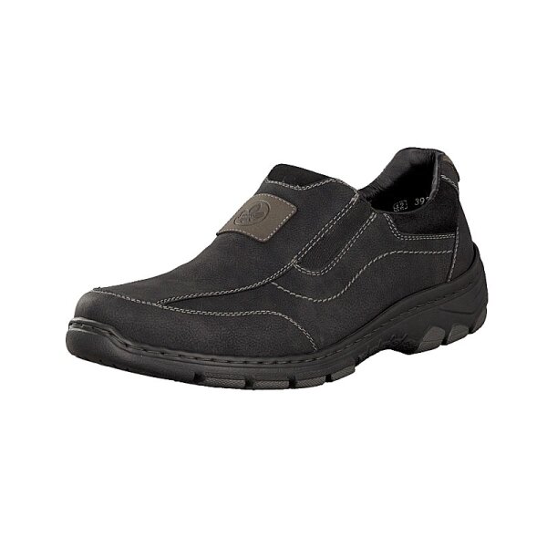 Rieker Herren Slipper schwarz