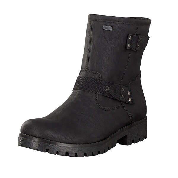 Rieker Damen Boot schwarz