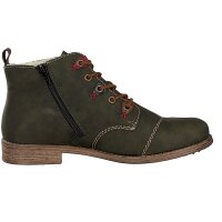 Rieker Damen Schn&uuml;rboot gr&uuml;n