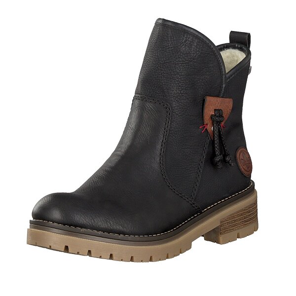 Rieker Damen Boot schwarz