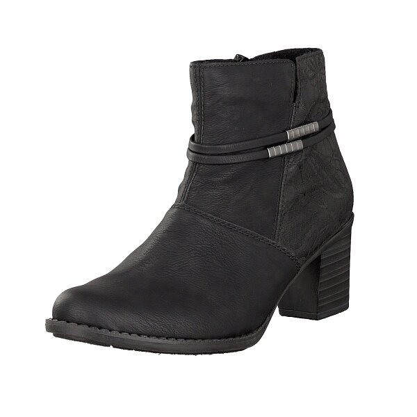 Rieker Damen Stiefelette schwarz