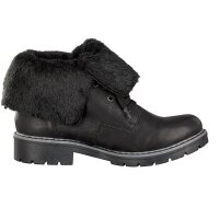 Rieker Damen Schn&uuml;rboot schwarz