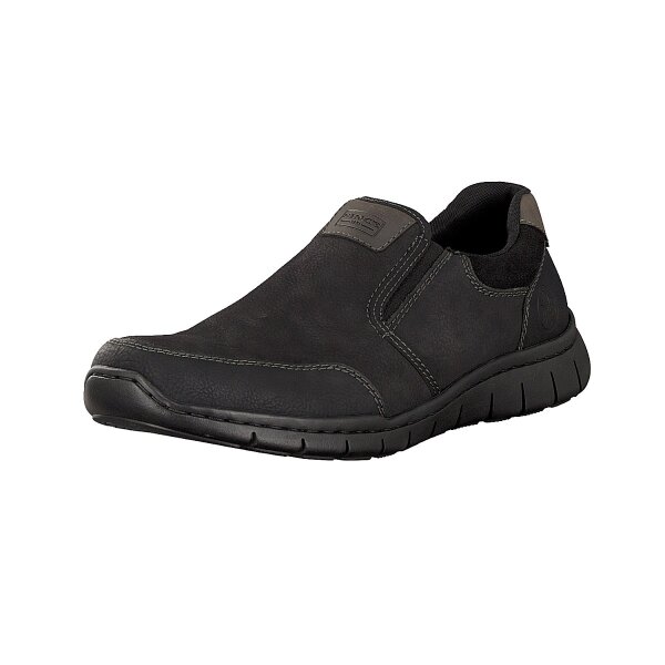 Rieker Herren Slipper schwarz