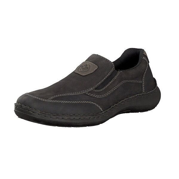Rieker Herren Slipper schwarz