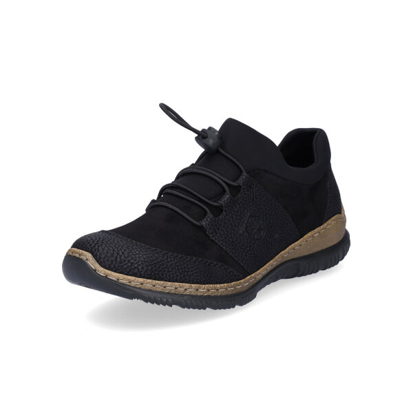 Rieker Damen Slipper schwarz