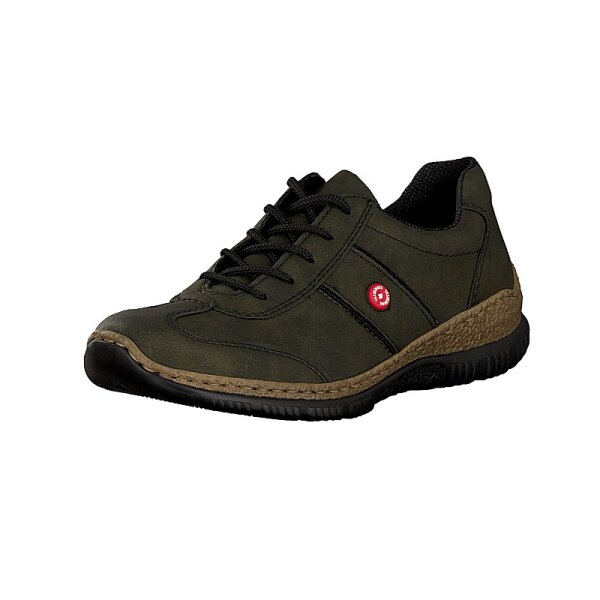 Rieker Damen Schn&uuml;rschuh gr&uuml;n