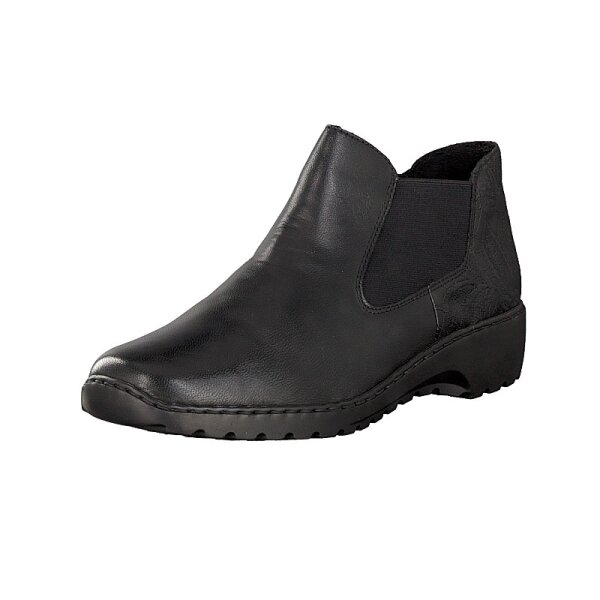 Rieker Damen Slipper schwarz