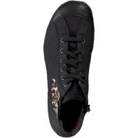 Rieker Damen Schn&uuml;rboot schwarz