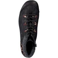 Rieker Damen Schn&uuml;rboot schwarz